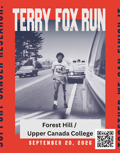 泰瑞·福克斯长跑海报:Forest Hill / Upper Canada College,2026 年 9 月 20 日