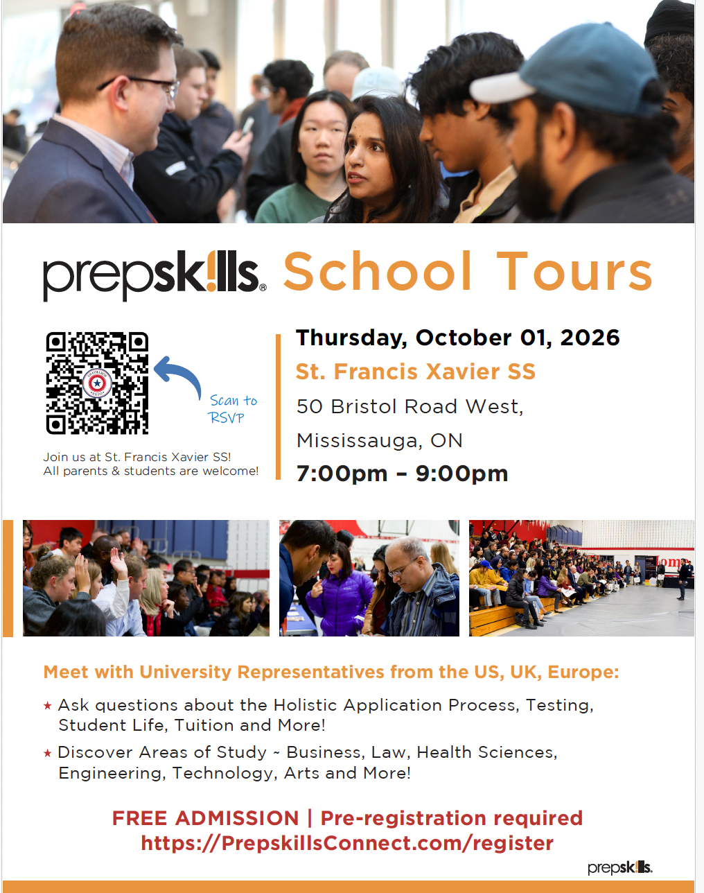 Prepskills 大学展海报（英文）